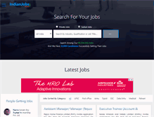 Tablet Screenshot of indianjobsportal.com